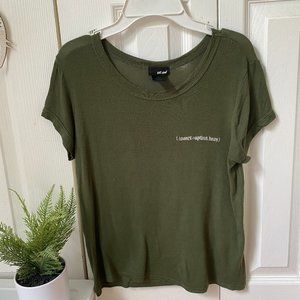 Basic Green Fitted Tee!